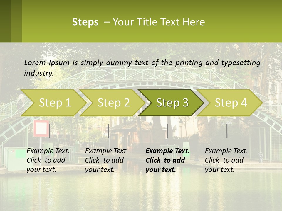 Green Transportation Cityscape PowerPoint Template