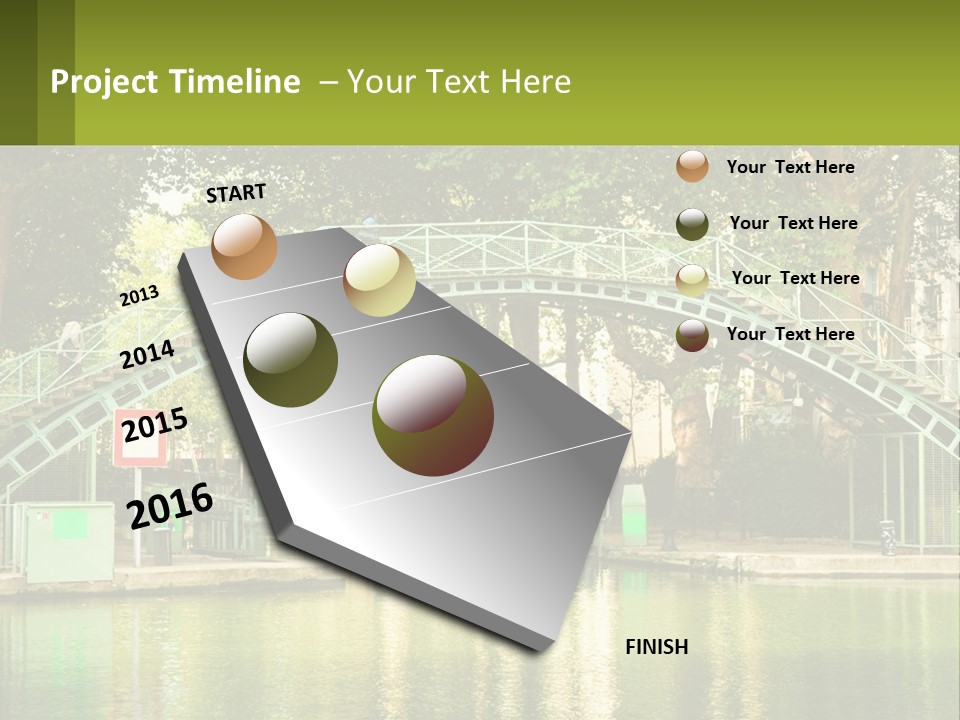 Green Transportation Cityscape PowerPoint Template