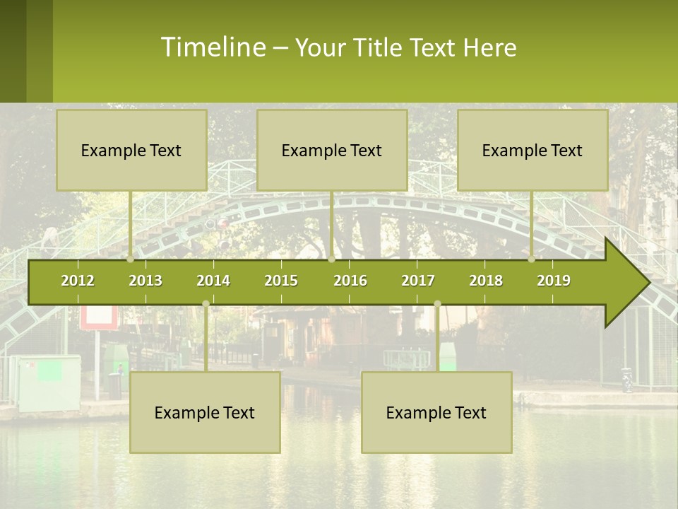 Green Transportation Cityscape PowerPoint Template