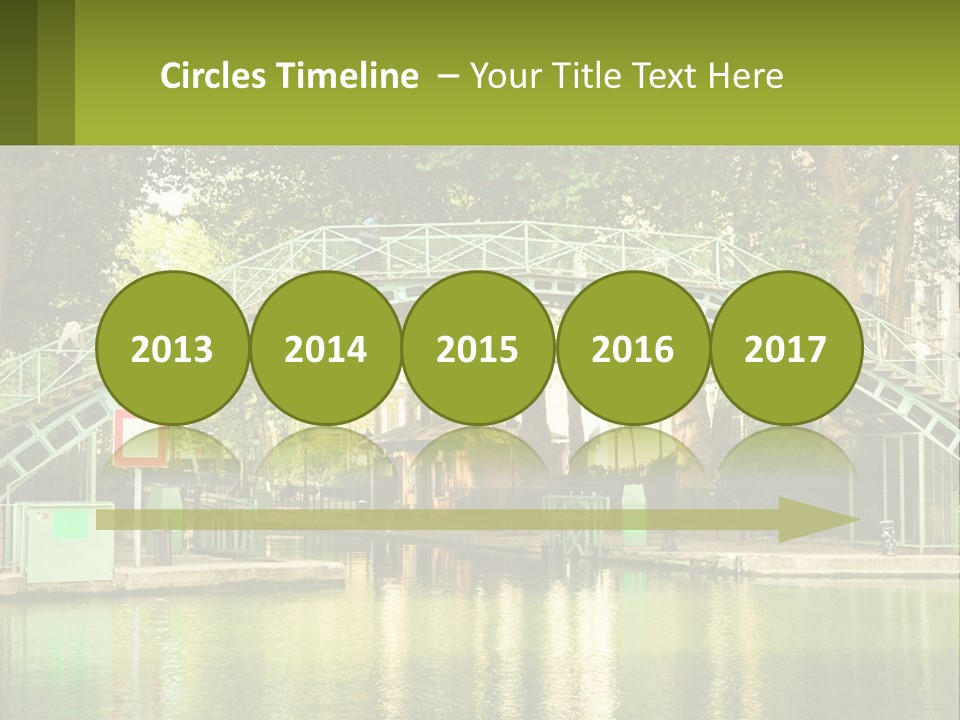 Green Transportation Cityscape PowerPoint Template