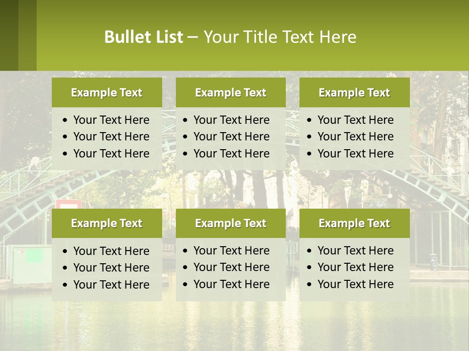 Green Transportation Cityscape PowerPoint Template