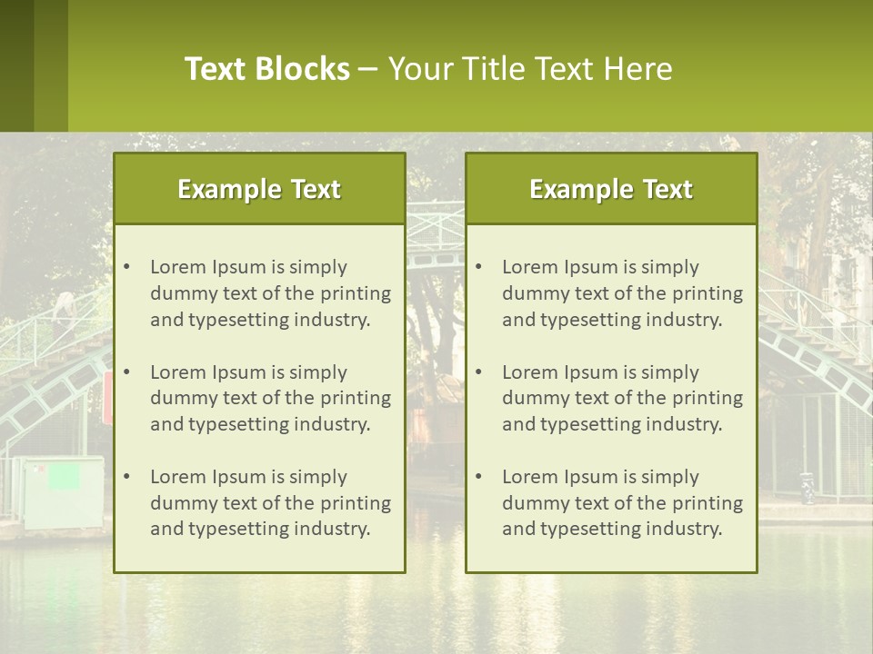 Green Transportation Cityscape PowerPoint Template