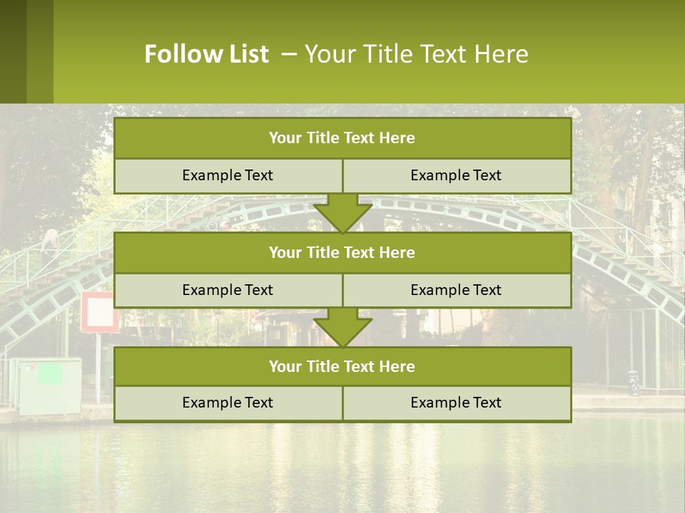 Green Transportation Cityscape PowerPoint Template
