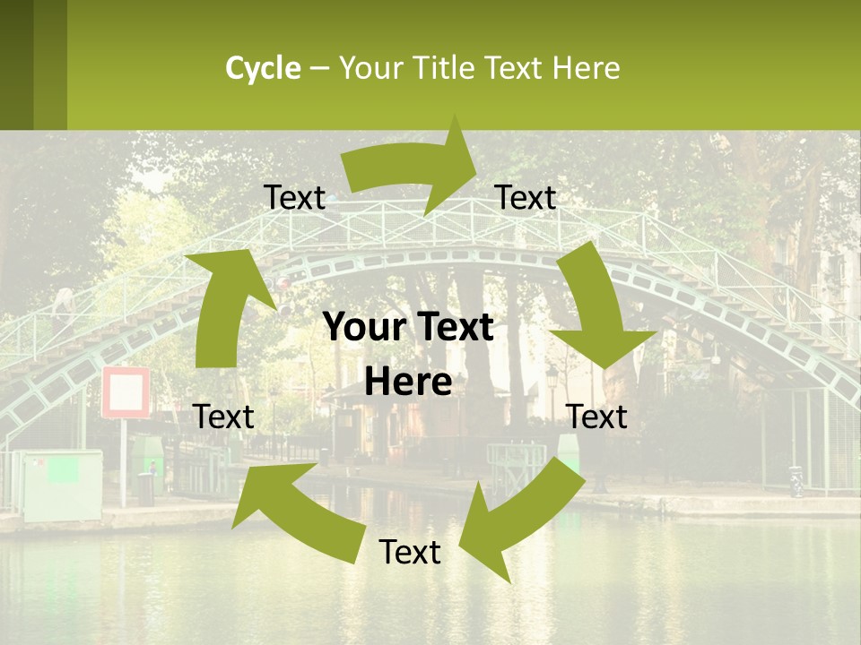 Green Transportation Cityscape PowerPoint Template