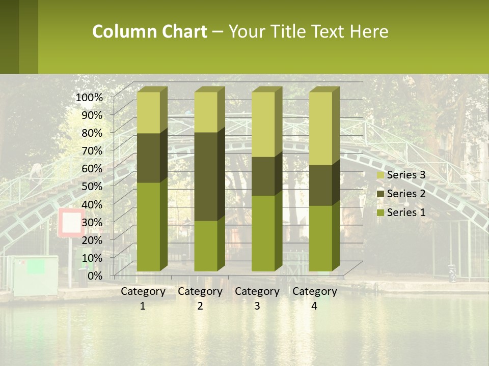 Green Transportation Cityscape PowerPoint Template