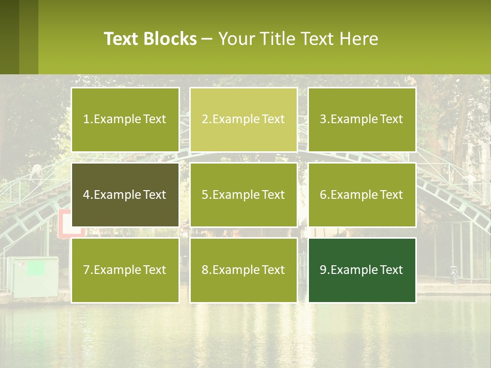 Green Transportation Cityscape PowerPoint Template