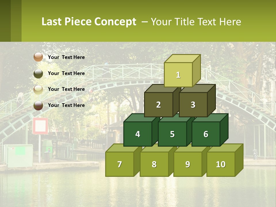 Green Transportation Cityscape PowerPoint Template