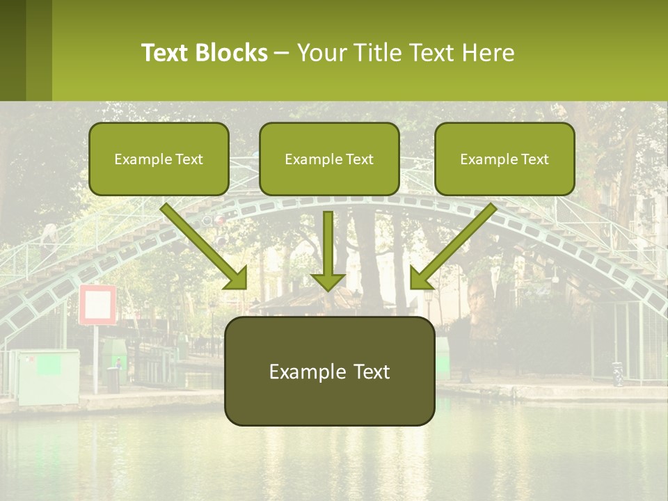 Green Transportation Cityscape PowerPoint Template