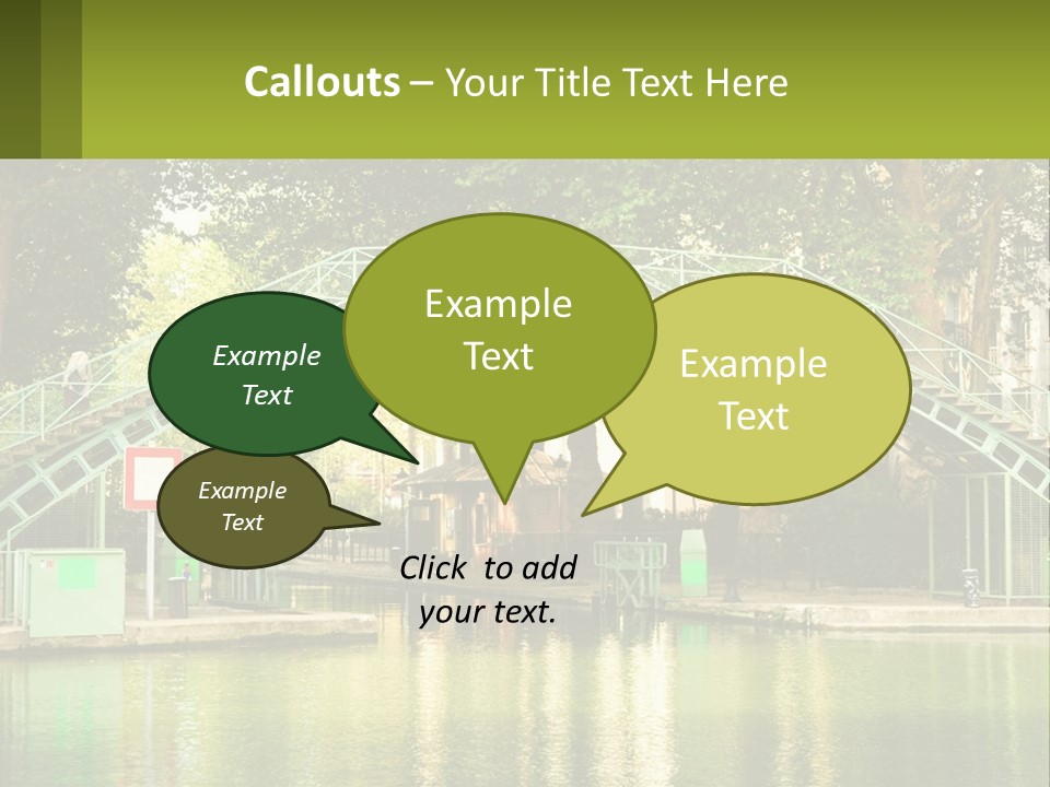 Green Transportation Cityscape PowerPoint Template