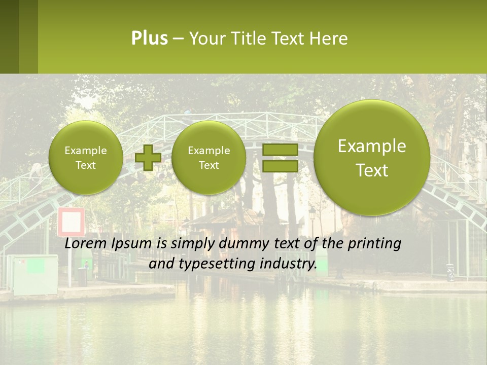 Green Transportation Cityscape PowerPoint Template