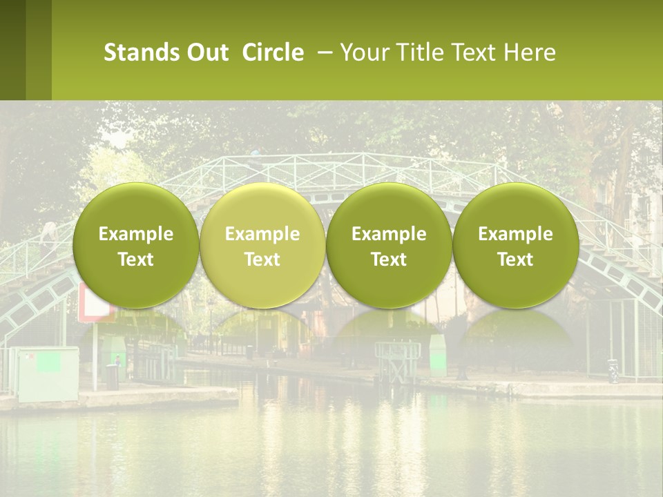 Green Transportation Cityscape PowerPoint Template