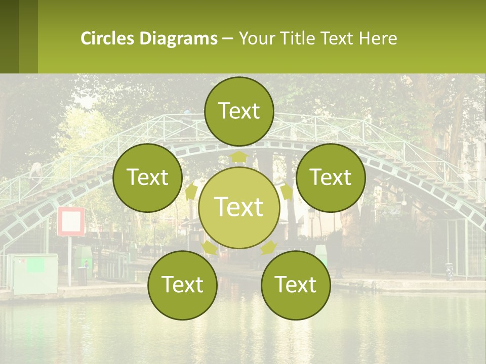 Green Transportation Cityscape PowerPoint Template