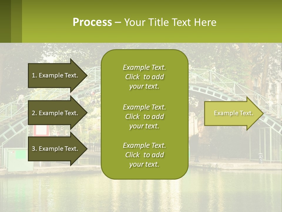 Green Transportation Cityscape PowerPoint Template