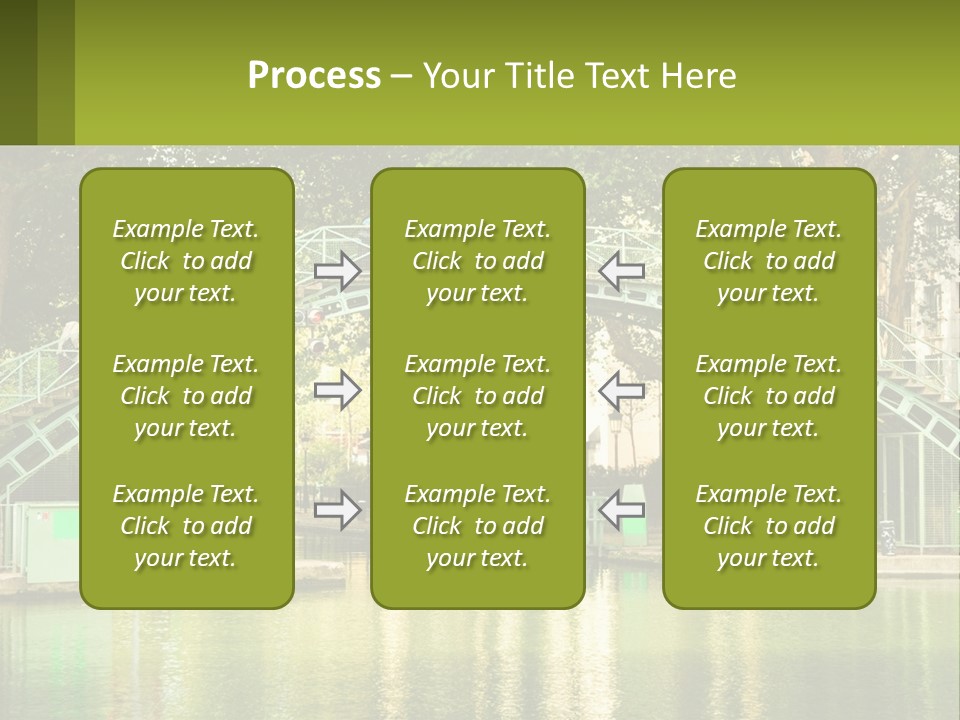 Green Transportation Cityscape PowerPoint Template