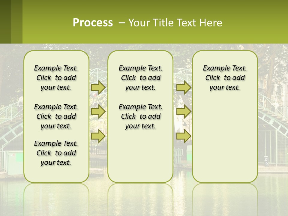 Green Transportation Cityscape PowerPoint Template