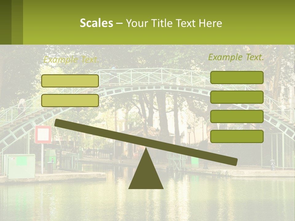 Green Transportation Cityscape PowerPoint Template