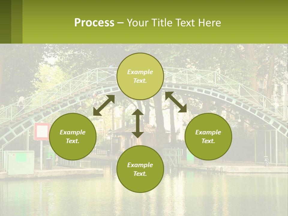 Green Transportation Cityscape PowerPoint Template
