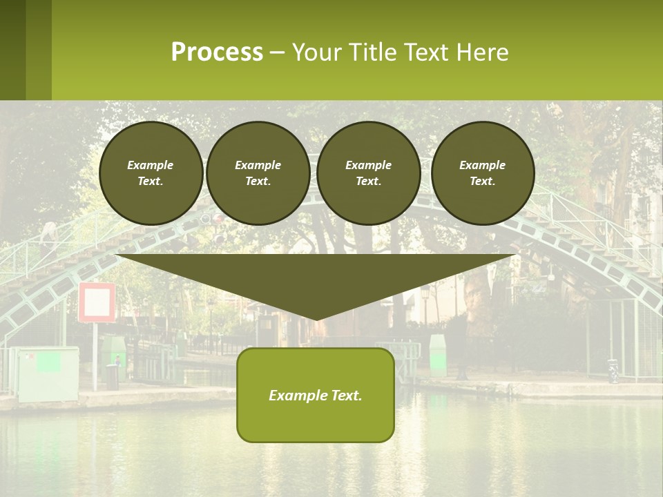 Green Transportation Cityscape PowerPoint Template