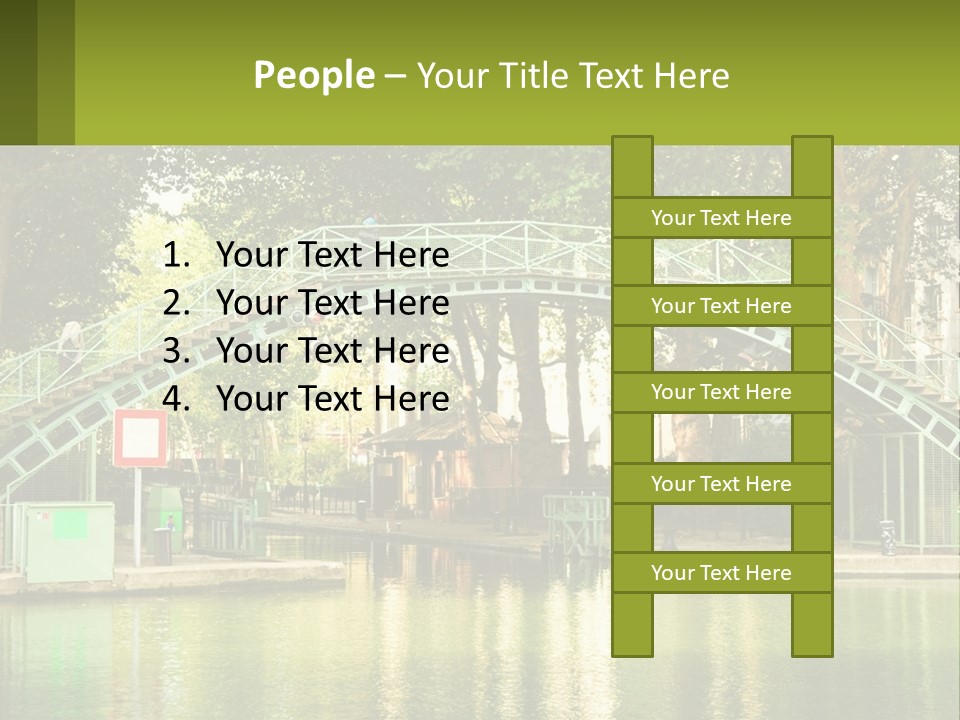 Green Transportation Cityscape PowerPoint Template