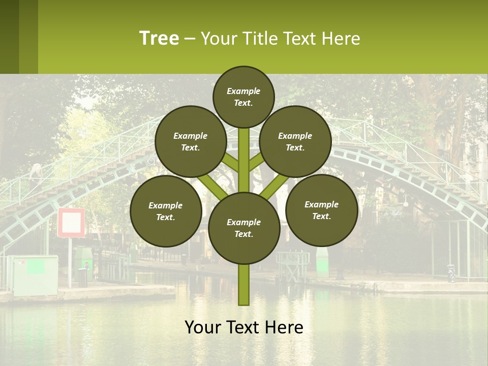 Green Transportation Cityscape PowerPoint Template