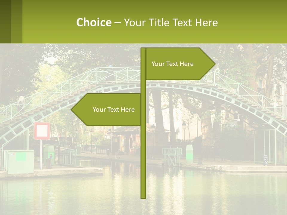 Green Transportation Cityscape PowerPoint Template