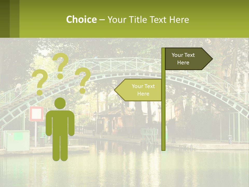 Green Transportation Cityscape PowerPoint Template