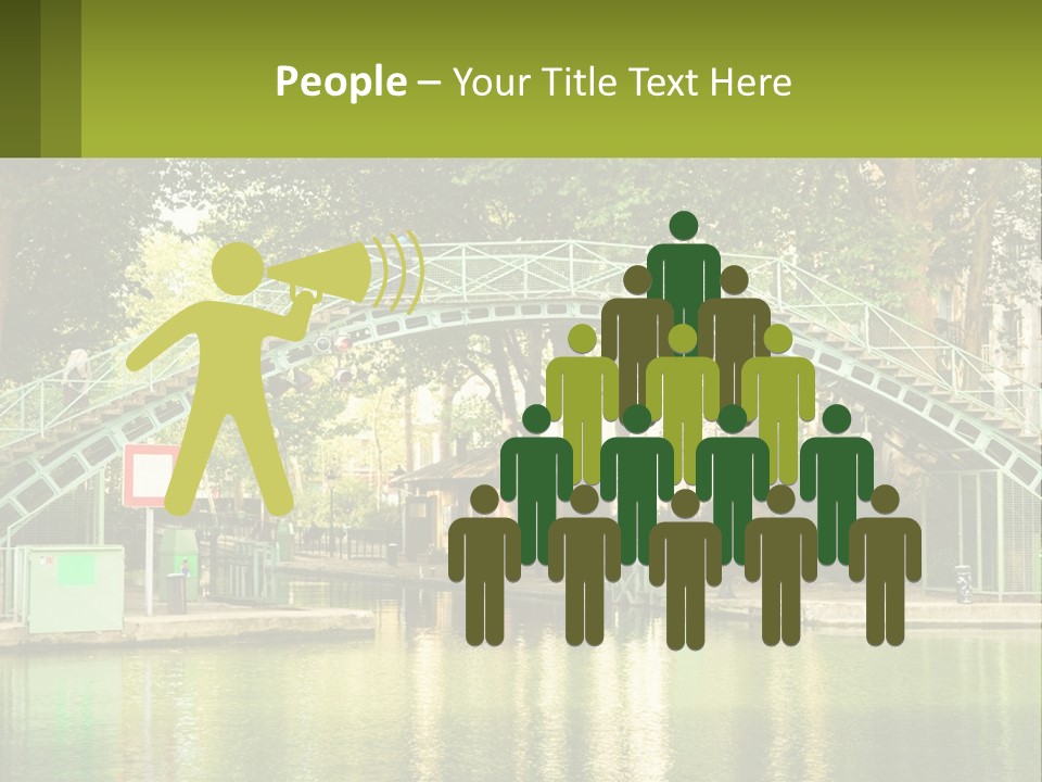 Green Transportation Cityscape PowerPoint Template