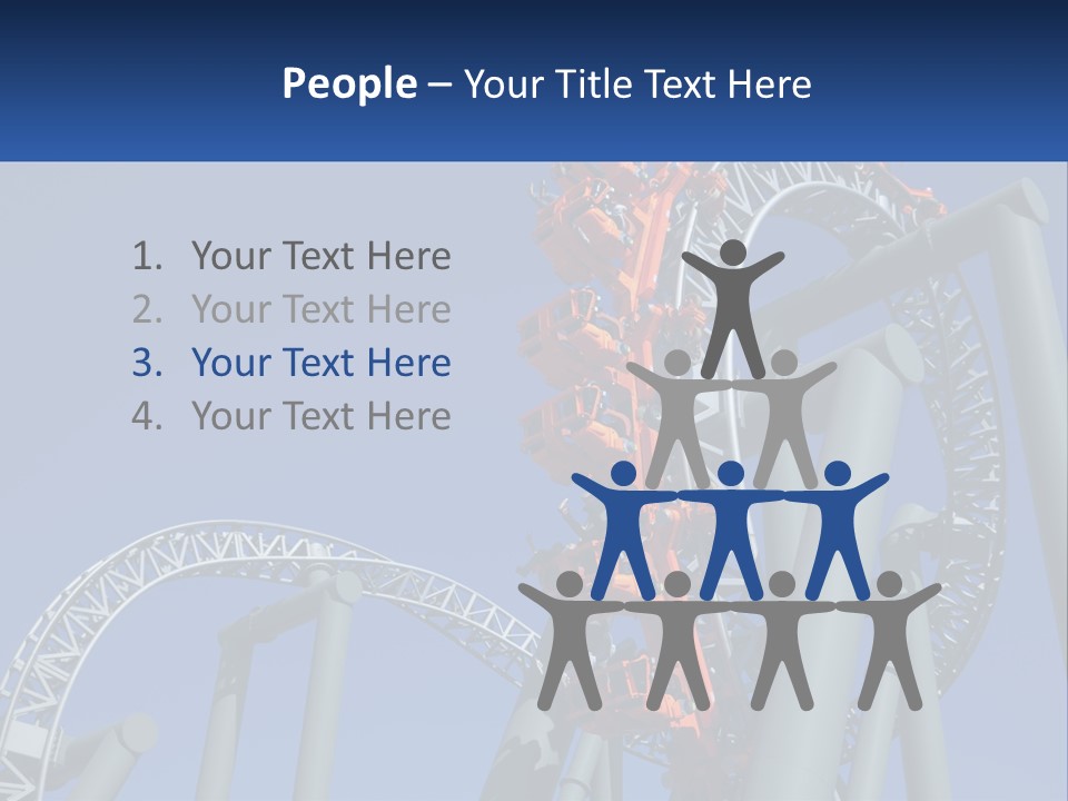 Red People Excitement PowerPoint Template