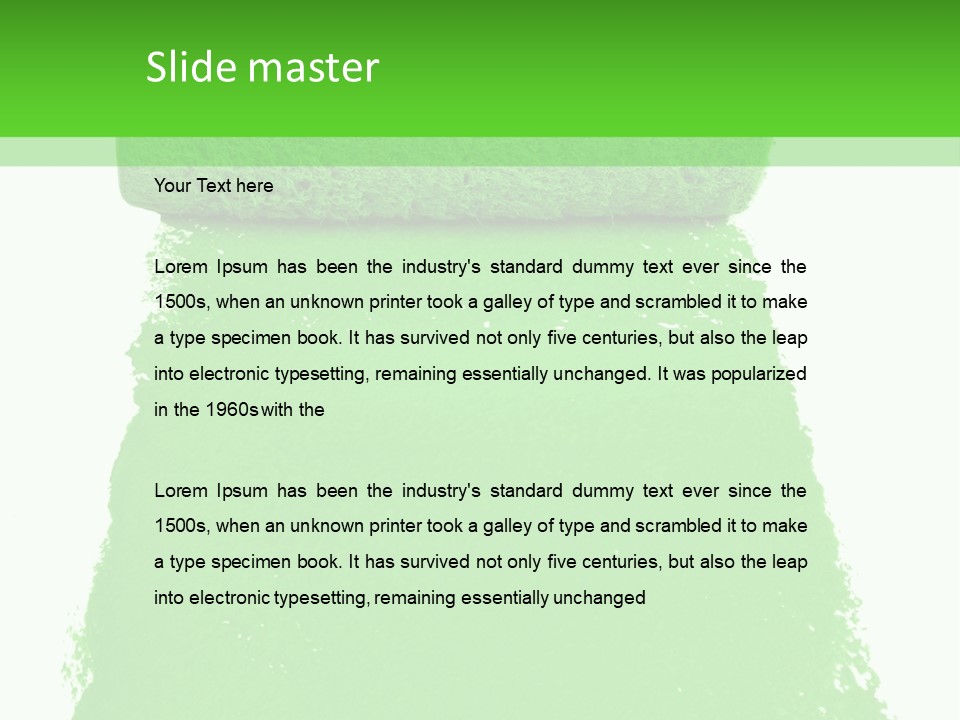Copyspace Roller Nobody PowerPoint Template