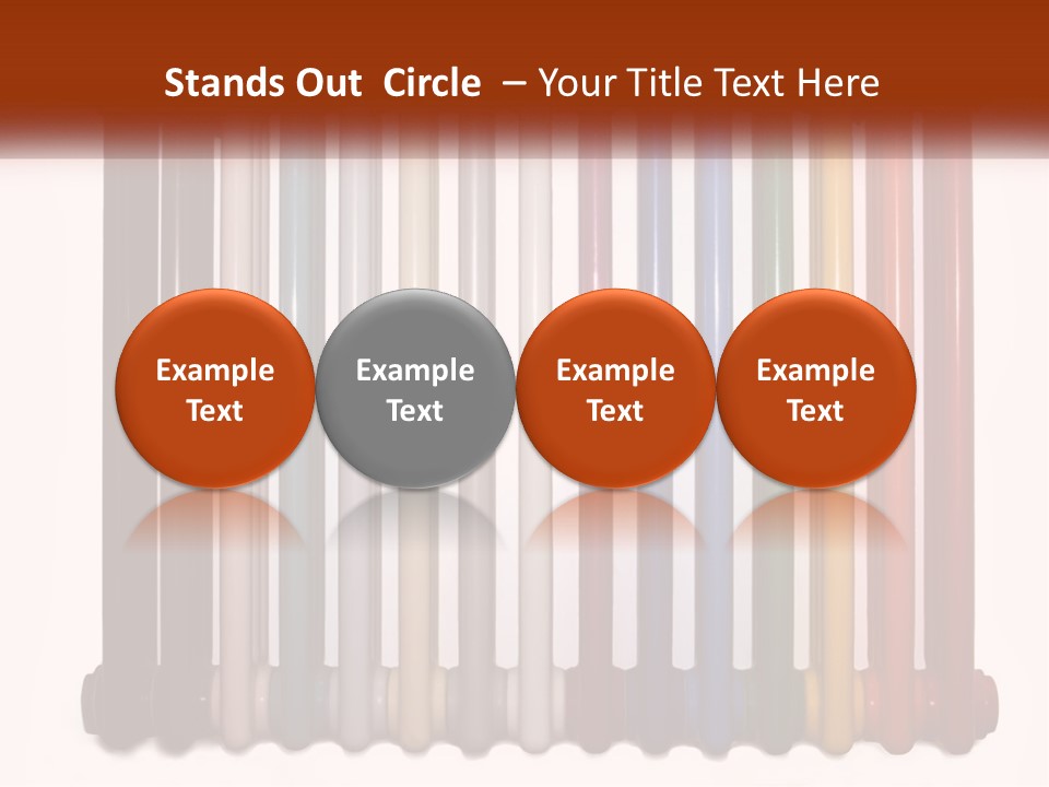 Home Rainbow Heat PowerPoint Template