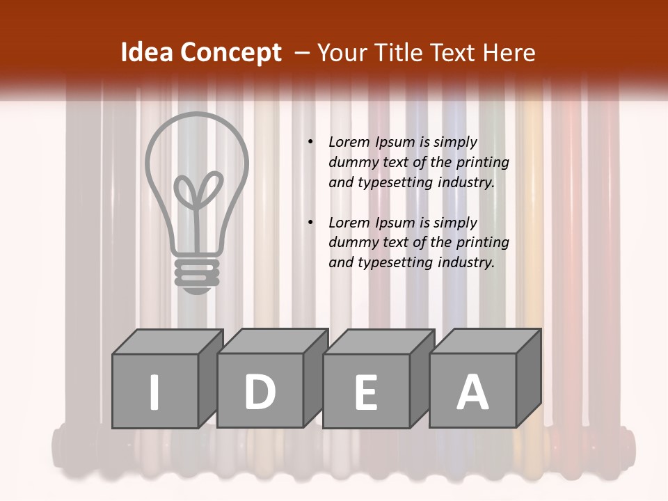 Home Rainbow Heat PowerPoint Template