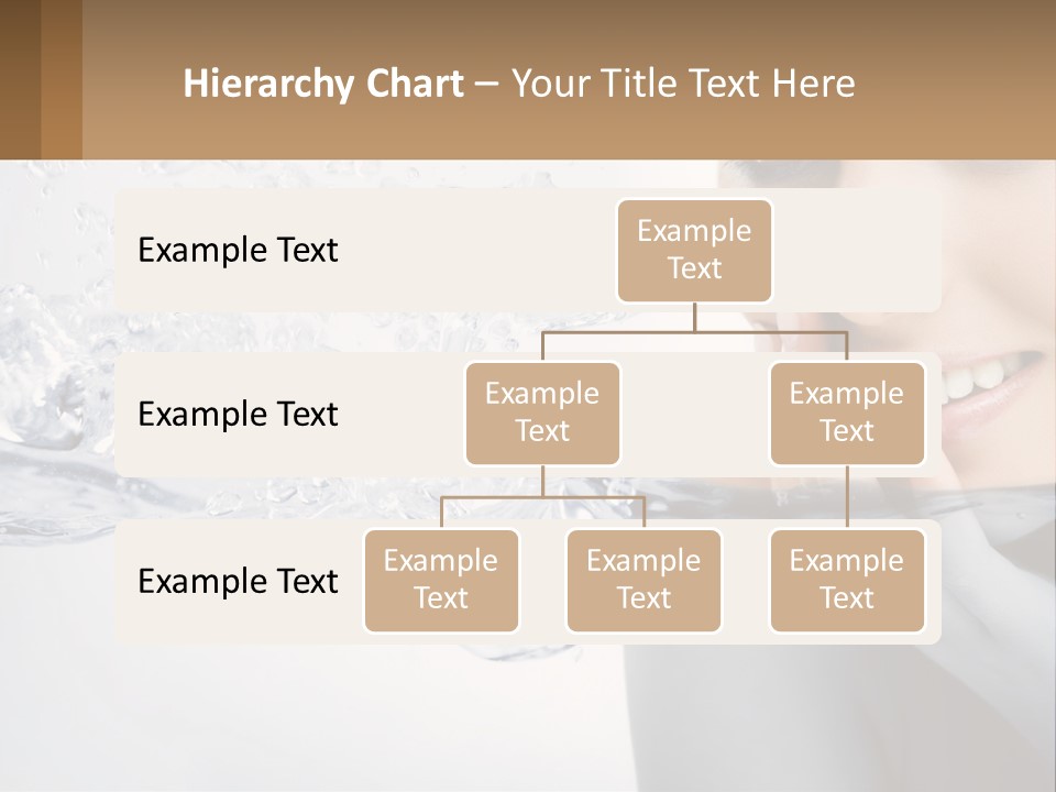 A Woman Is Smiling With Her Hand On Her Face PowerPoint Template
