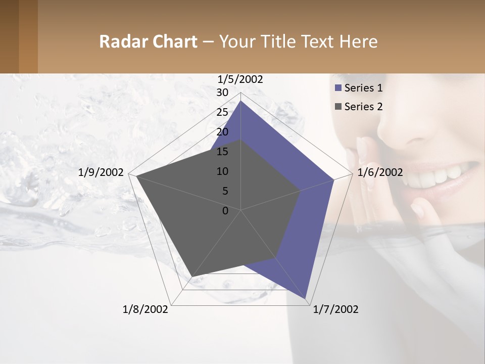 A Woman Is Smiling With Her Hand On Her Face PowerPoint Template
