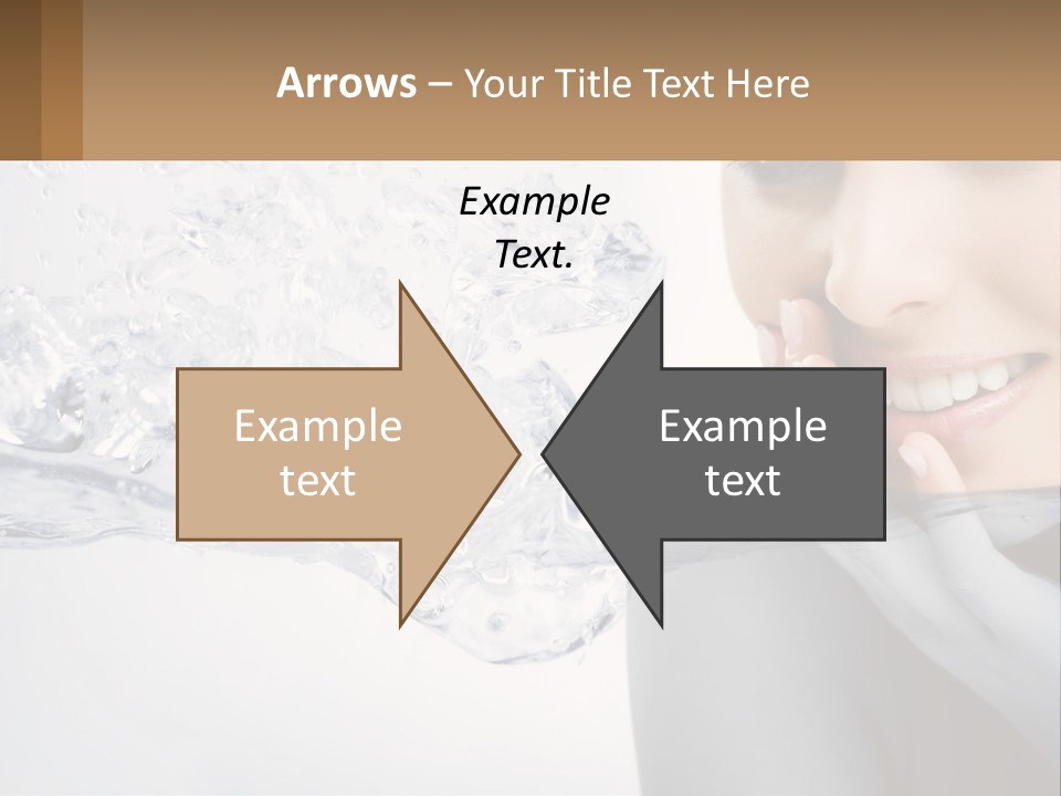 A Woman Is Smiling With Her Hand On Her Face PowerPoint Template