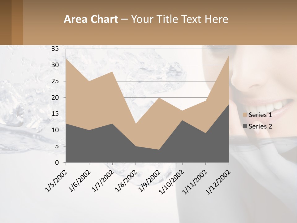A Woman Is Smiling With Her Hand On Her Face PowerPoint Template