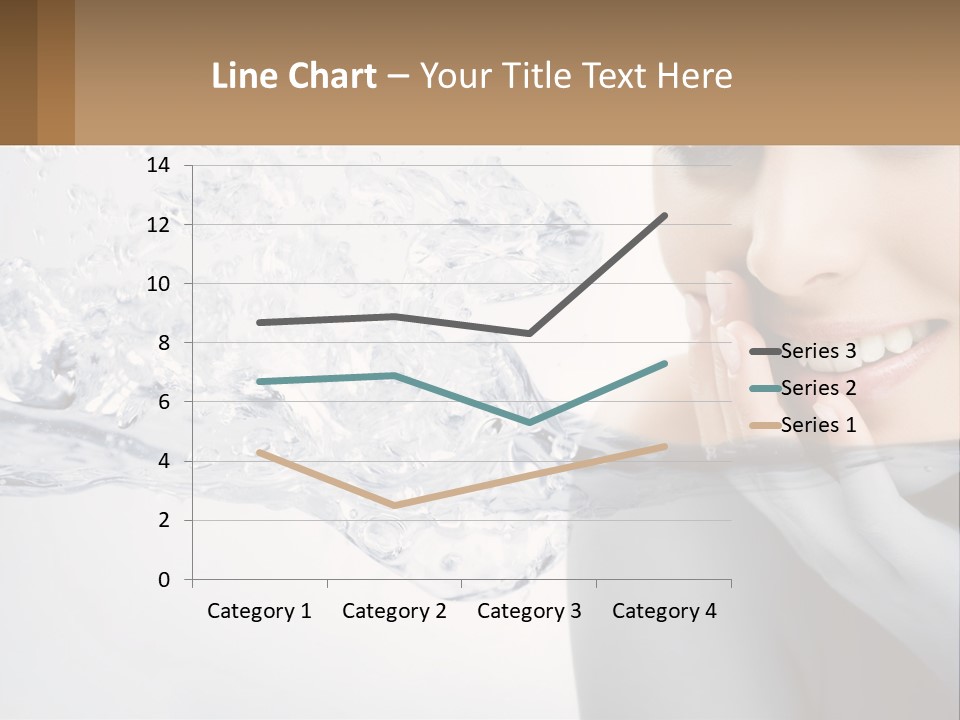 A Woman Is Smiling With Her Hand On Her Face PowerPoint Template