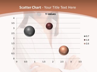 Attractive Helpful Businesswoman PowerPoint Template