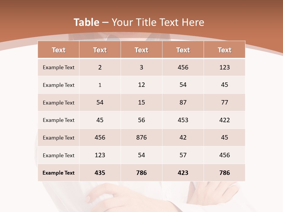 Attractive Helpful Businesswoman PowerPoint Template