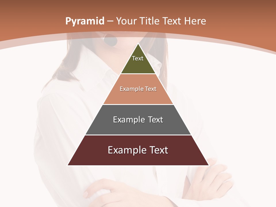 Attractive Helpful Businesswoman PowerPoint Template