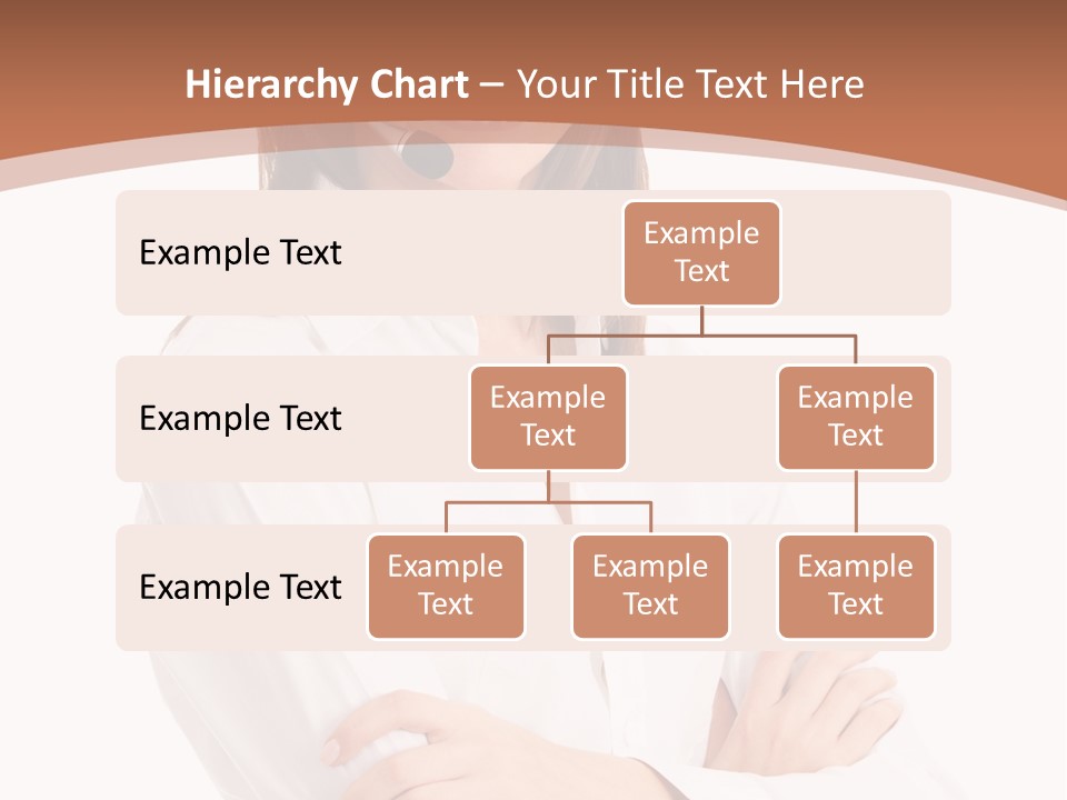Attractive Helpful Businesswoman PowerPoint Template
