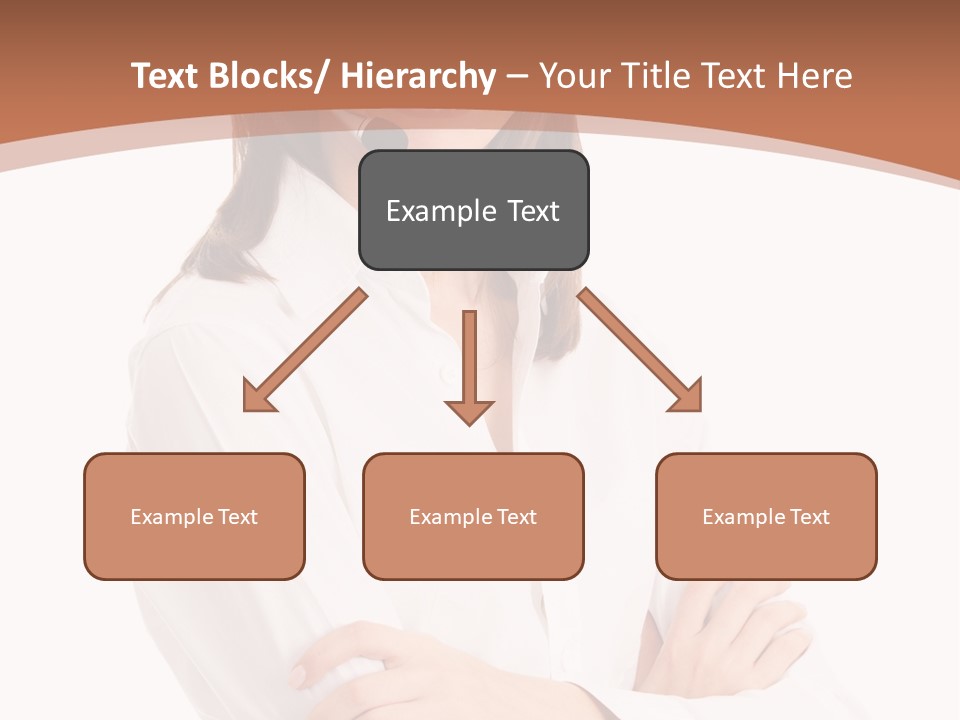 Attractive Helpful Businesswoman PowerPoint Template