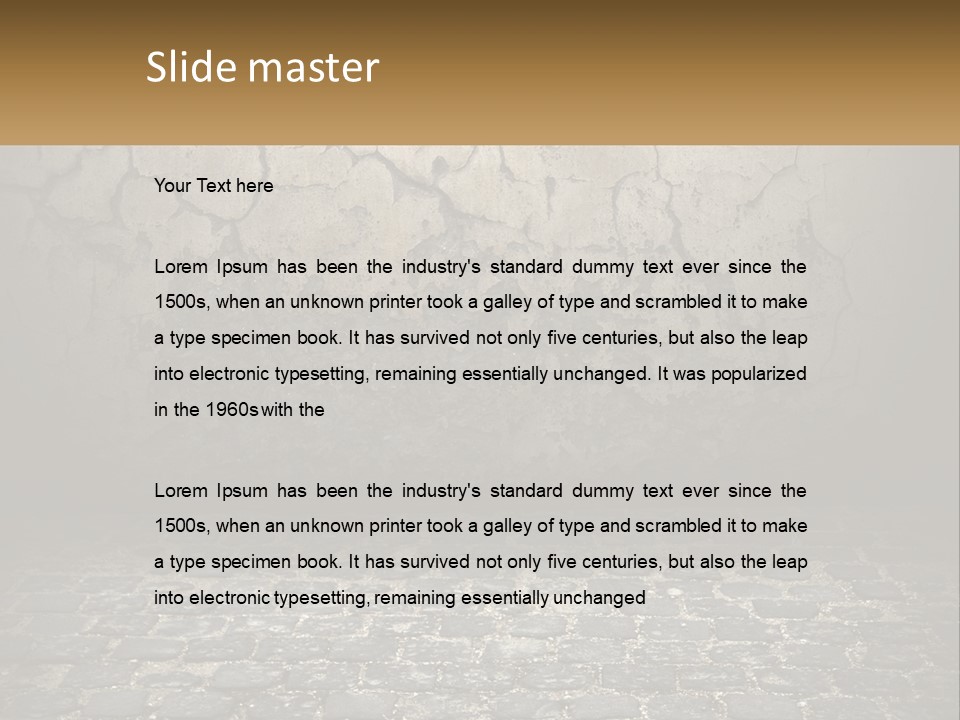 Texture Worn Vintage PowerPoint Template