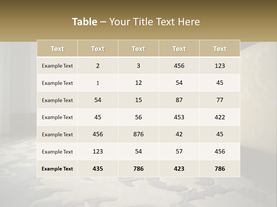 Heels Interior Rich PowerPoint Template