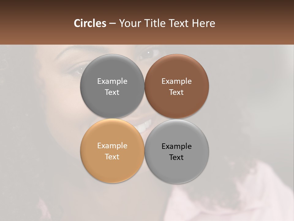 Portrait Eyes Woman PowerPoint Template