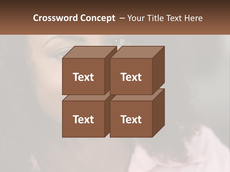 Portrait Eyes Woman PowerPoint Template