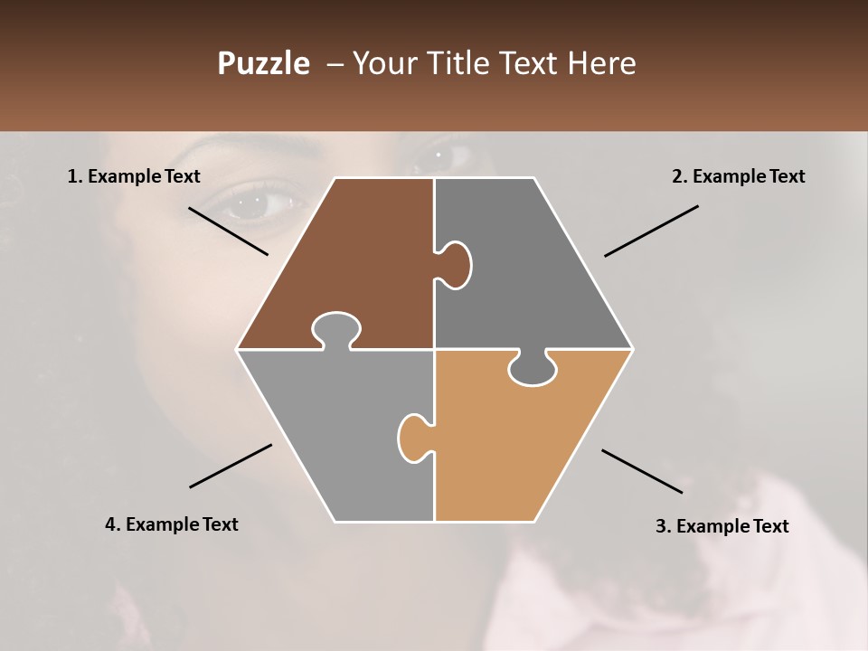 Portrait Eyes Woman PowerPoint Template