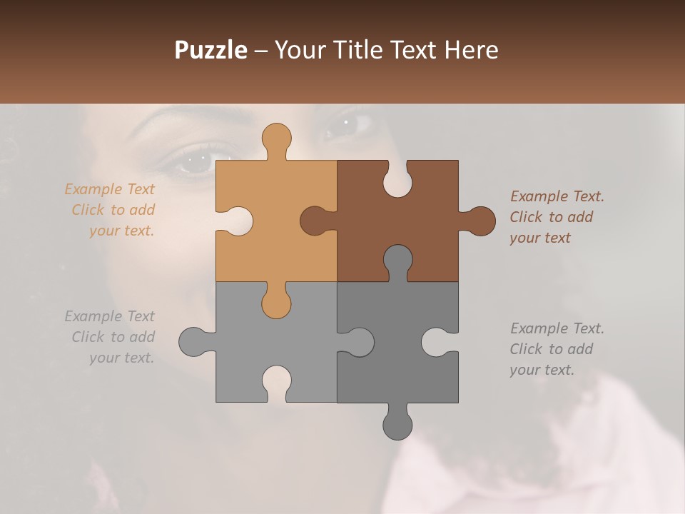 Portrait Eyes Woman PowerPoint Template