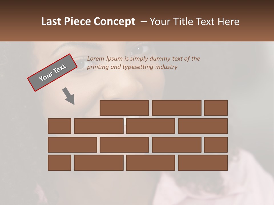 Portrait Eyes Woman PowerPoint Template