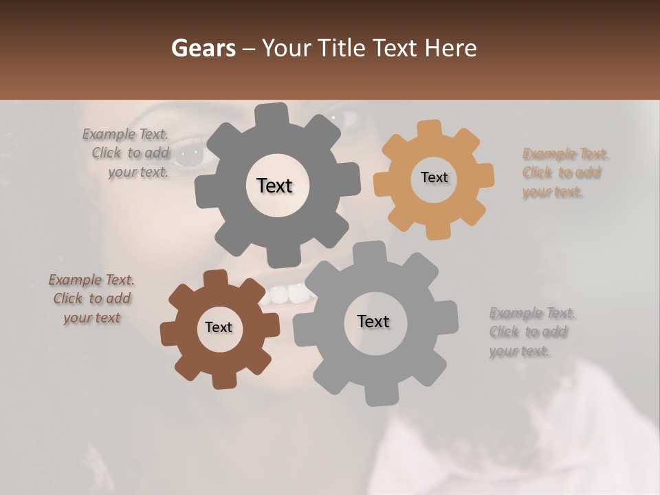 Portrait Eyes Woman PowerPoint Template