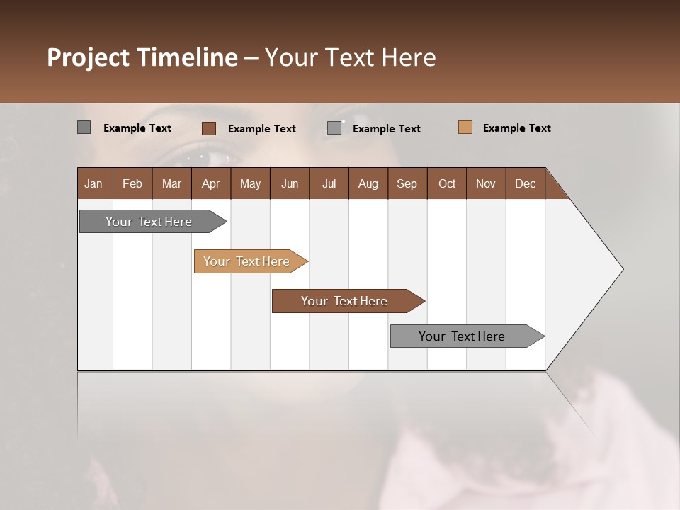 Portrait Eyes Woman PowerPoint Template